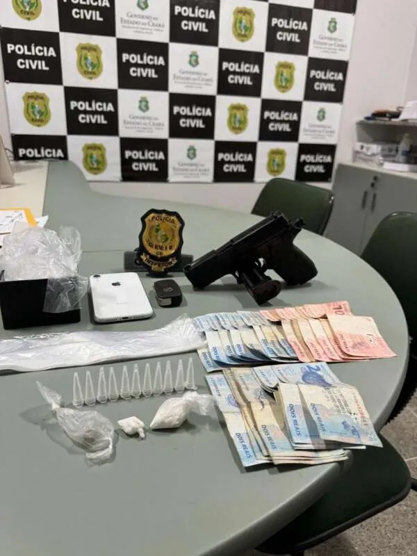 PCCE prende suspeito de tráfico de drogas na Aerolândia