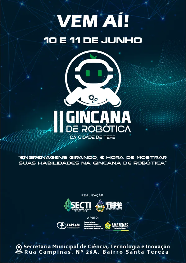 Com apoio do Governo do Amazonas, Tefé promove 2ª Gincana de Robótica voltada para alunos da educação básica