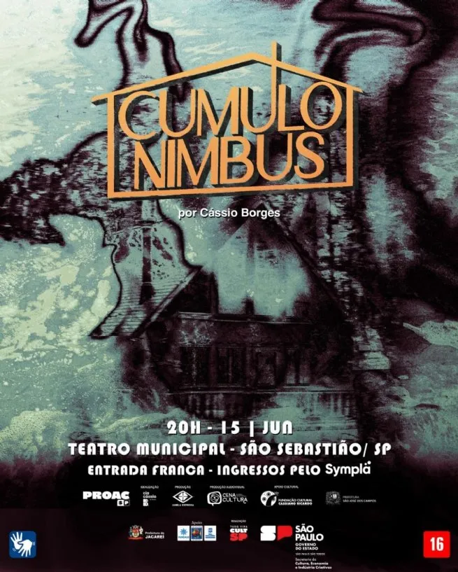 Teatro Municipal de São Sebastião recebe o espetáculo ‘Cumulonimbus’ neste sábado