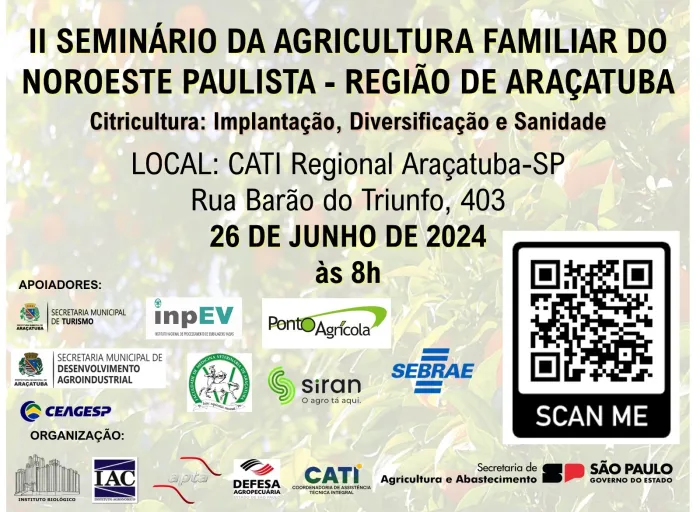 2º Seminário de Agricultura Familiar ocorre em junho