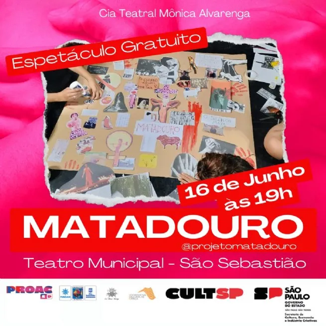 Cia Teatral Mônica Alvarenga apresenta espetáculo ‘Matadouro’ no Teatro Municipal de São Sebastião