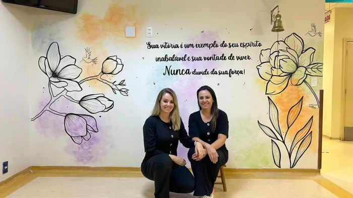 Som de alegria: Sino da Esperança do Cepon ganha arte em parede