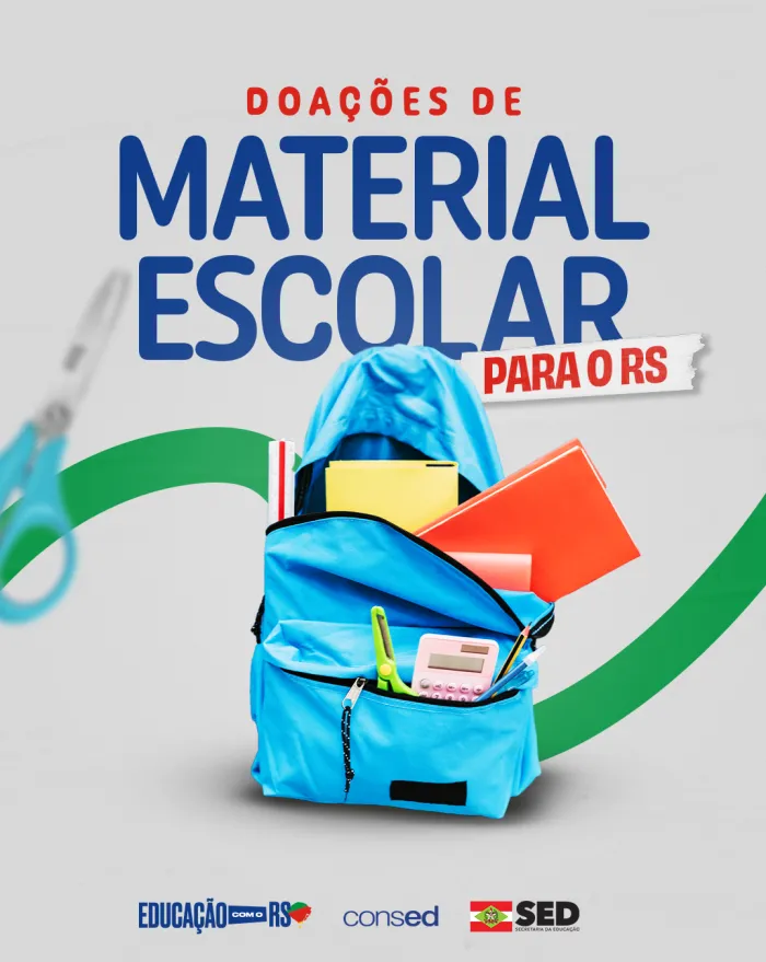Santa Catarina participa de campanha nacional de arrecadação de material escolar para estudantes gaúchos