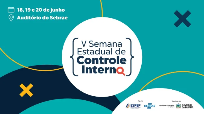 V edição da Semana de Controle Interno ocorrerá nos dias 18, 19 e 20 de junho