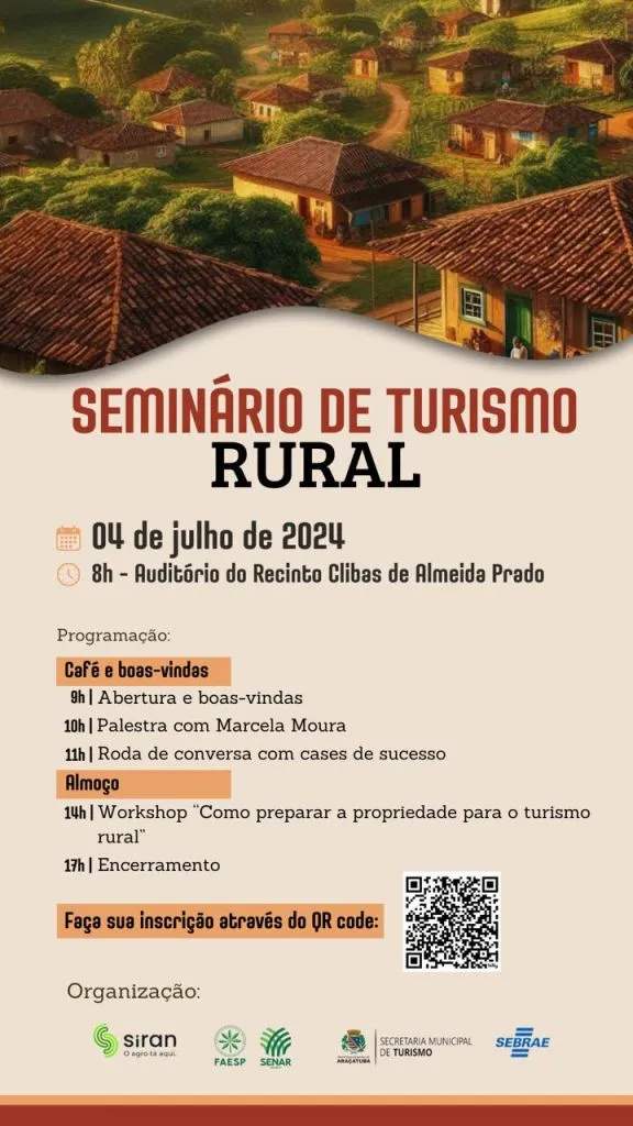 Araçatuba sedia Seminário de Turismo Rural
