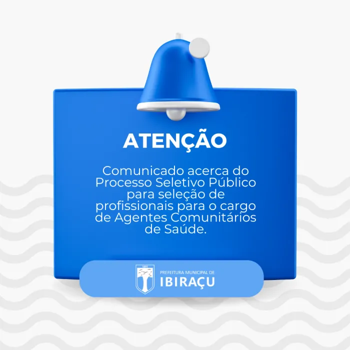 COMUNICADO ACERCA DO PROCESSO SELETIVO PÚBLICO PARA SELEÇÃO DE PROFISSIONAIS PARA O CARGO DE AGENTES COMUNITÁRIOS DE SAÚDE