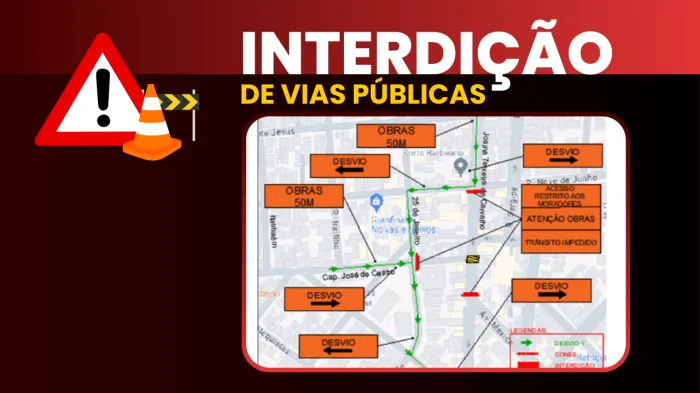 Obra do Semae interdita ruas e avenidas na Vila Anchieta