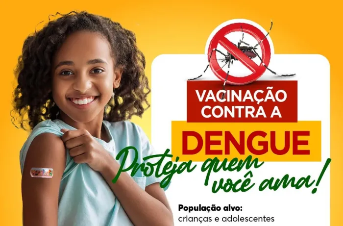 Saúde: Vacinação contra dengue para crianças e adolescentes entre 10 e 14 anos está disponível nas UBS em Marabá