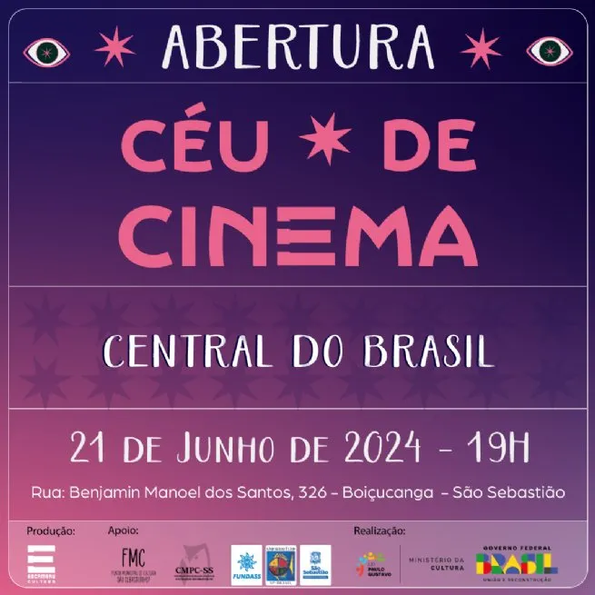 Marco do cinema, ‘Central do Brasil’ tem exibiçãoi em Boiçucanga na reinauguração do Escambau Cultura