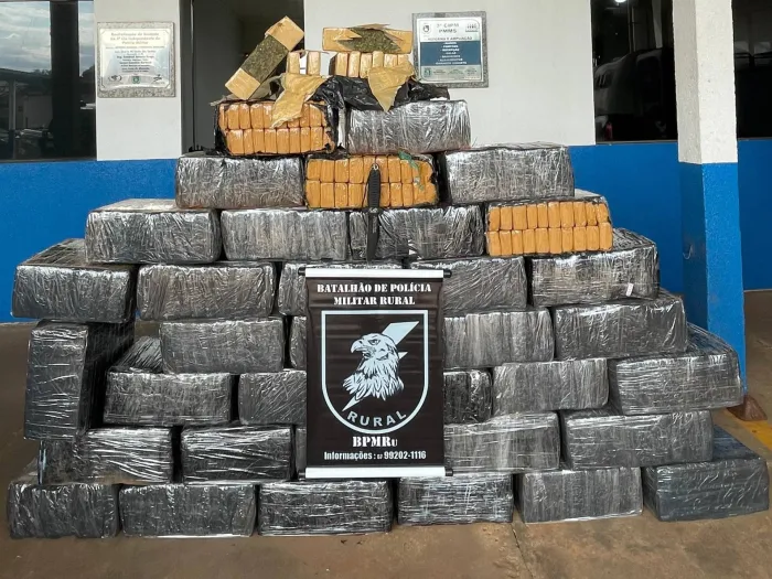 PMMS apreende mais de meia tonelada de drogas em Amambai