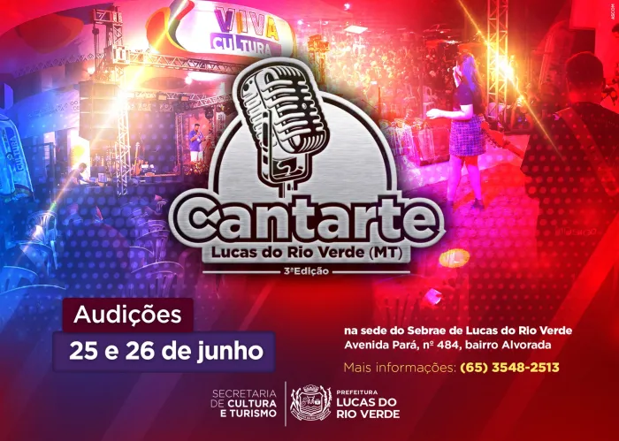 Cultura divulga lista dos inscritos no Cantarte 2024