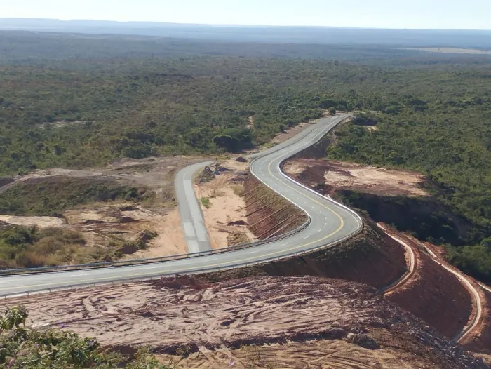 Secretaria dos Transportes conclui pavimentação na Serra do Quilombo