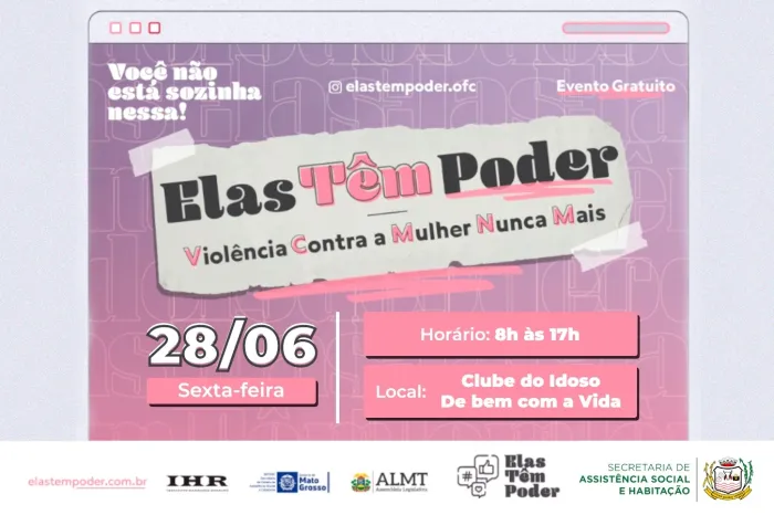 Com apoio da Prefeitura, evento de combate à violência contra a mulher está com inscrições abertas