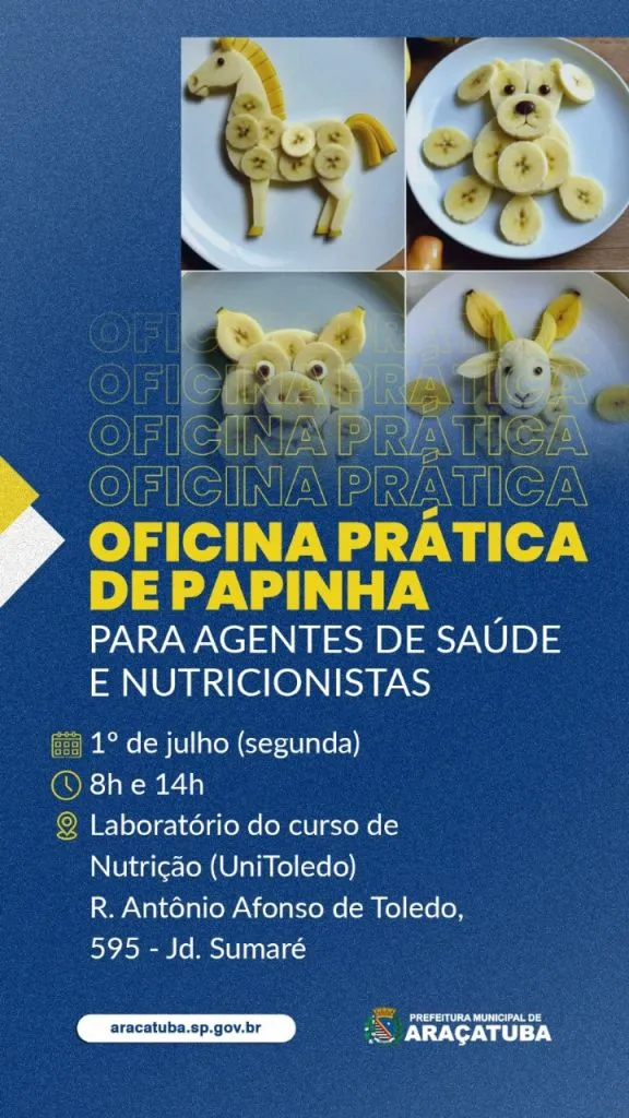 Prefeitura e universidade realizarão Oficina Prática de Papinha