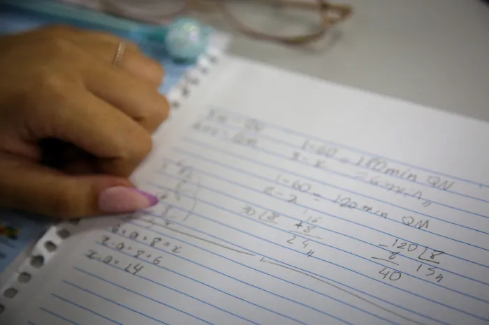 Aula de matemática