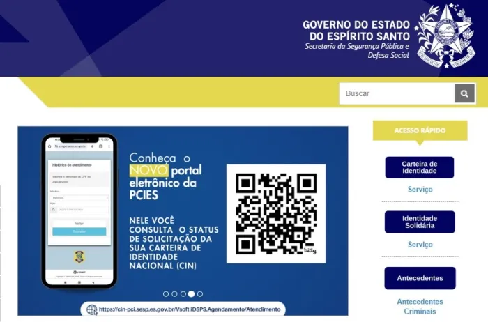 Prodest desenvolve novo site da Polícia Científica do Espírito Santo (PCIES)