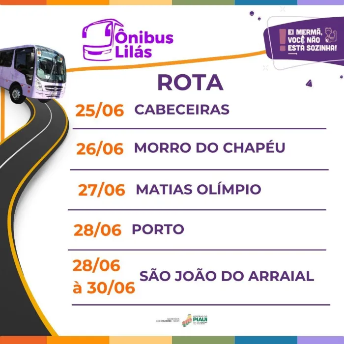 Sempi inicia novas rotas do Ônibus Lilás com serviços de assistência jurídica e psicológica