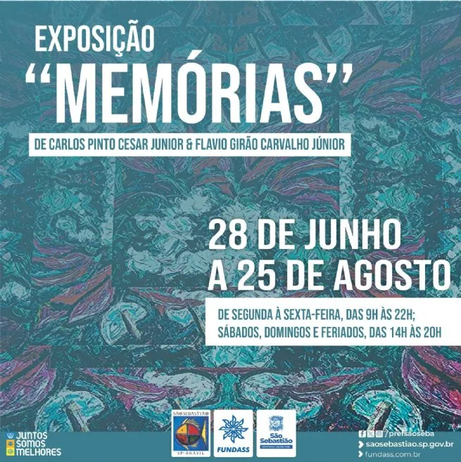 Casa da Cultura de São Sebastião recebe exposição ‘Memórias’, dos artistas Cari e Flávio Girão