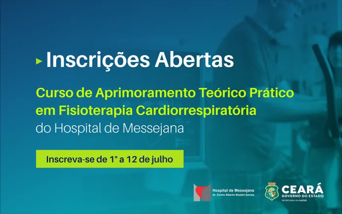 Hospital de Messejana abre seleção para Curso de Aprimoramento em Fisioterapia Cardiorrespiratória