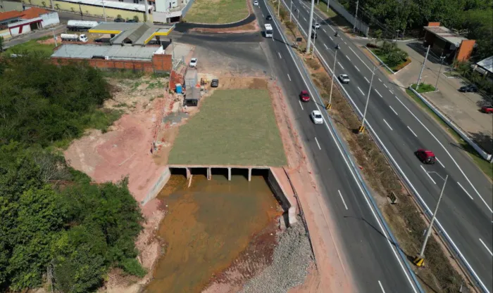 Obra da galeria de drenagem urbana na BR-343 será inaugurada na segunda-feira (01)