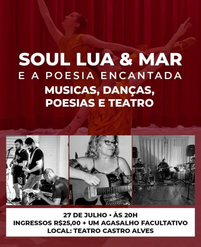 Teatro Castro Alves sediará espetáculo Soul Lua & Mar