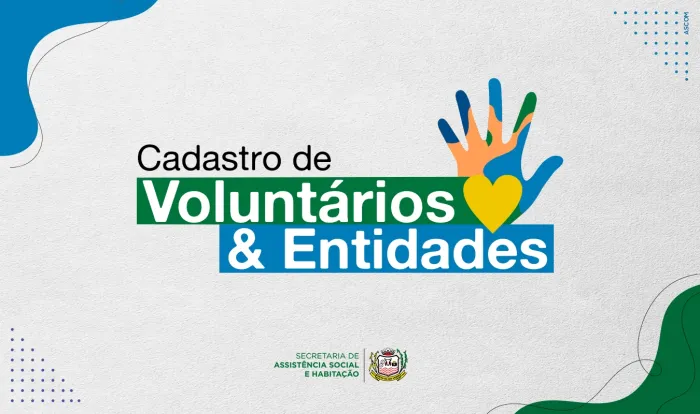 Entidades e voluntários podem se cadastrar de forma on-line no site da Prefeitura