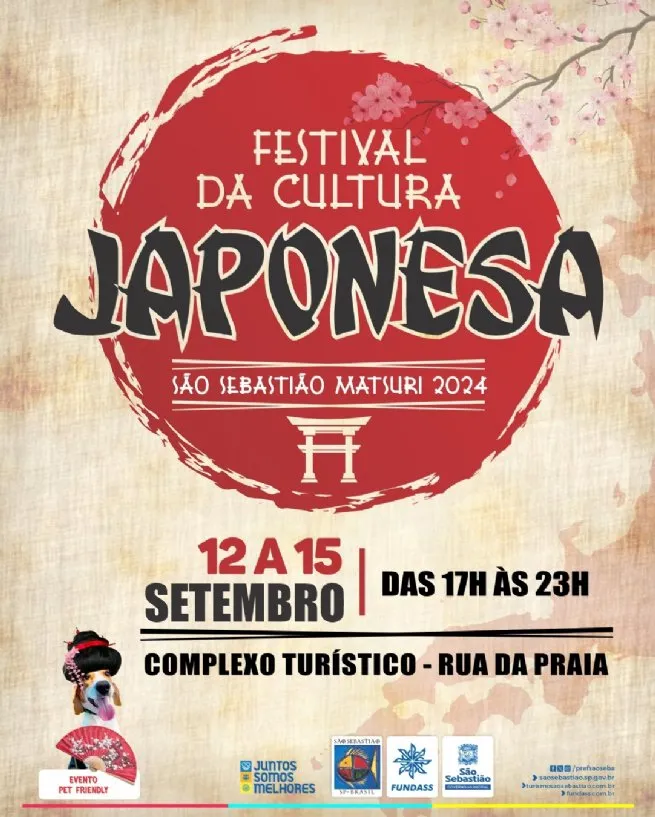 São Sebastião Matsuri 2024 ocorrerá no mês de setembro
