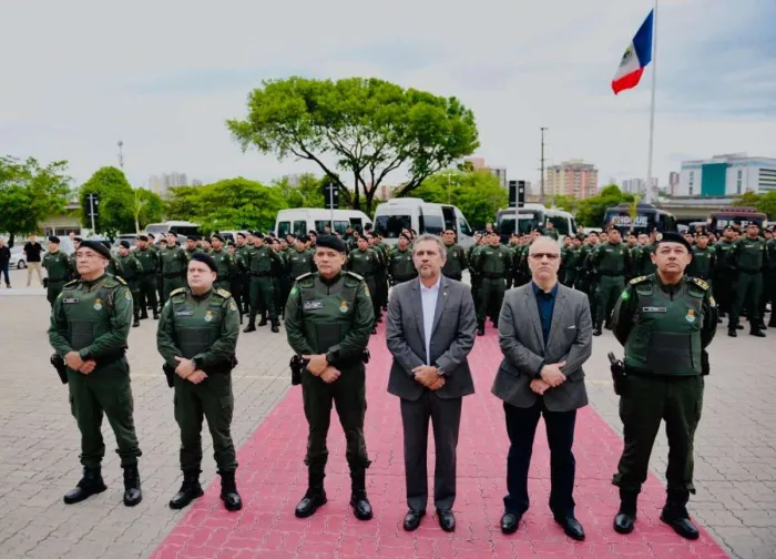 Governo do Ceará apresenta reforço de mais de 220 alunos-soldados da PMCE no Programa Segurança no Ponto