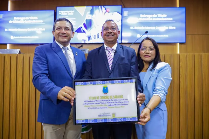 Antônio Marcos Carvalho Silva recebe Título de Cidadão Ludovicense