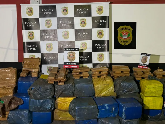 Polícia de SP encontra 1,5 tonelada de maconha de ’facção’ em carga de adubo
