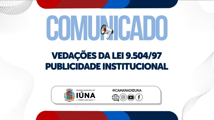 Publicações nas redes sociais da Câmara Municipal estarão suspensas a partir deste sábado