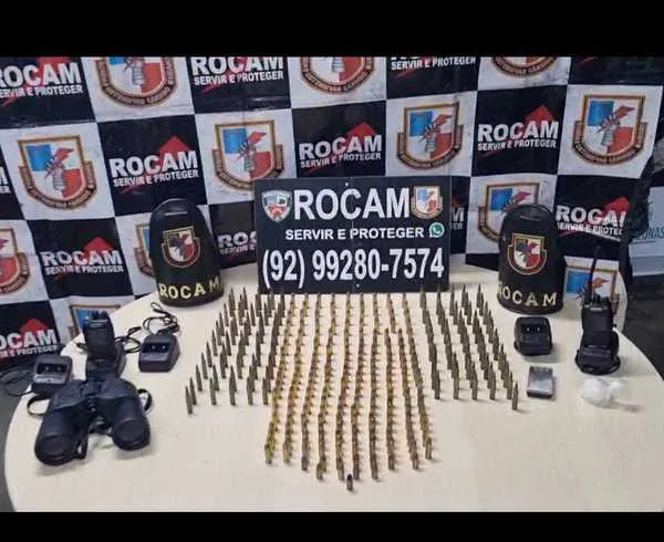 PMAM registra aumento de 13,69% na apreensão de armas e 153,28% de munições no primeiro semestre de 2024