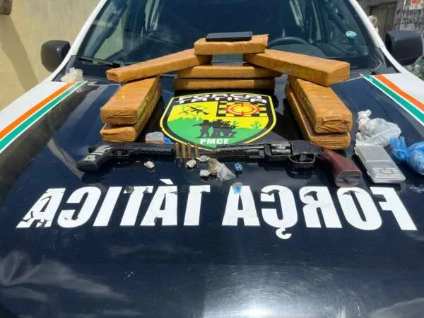 PMCE prende suspeito com tabletes de maconha em geladeira na Itaitinga