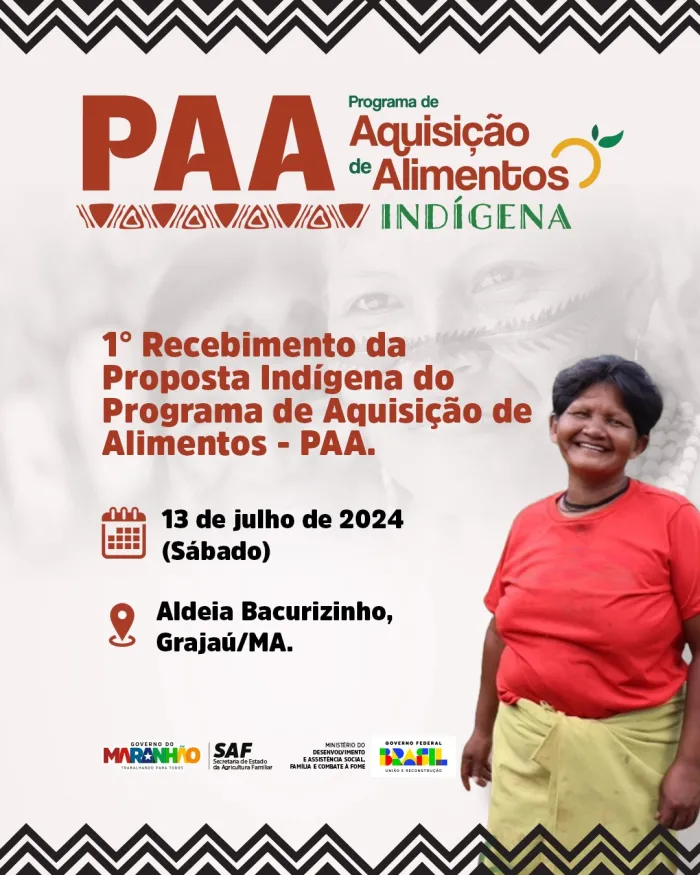 Aldeia de Grajaú receberá 1º Proposta Indígena do Programa de Aquisição de Alimentos (PAA)