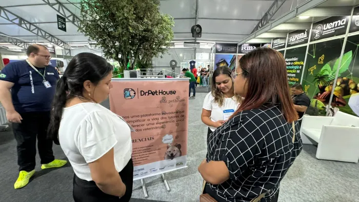- A empresa apresentou seus serviços no stand da Fapema, presente na SBPC, em Belém (Foto: Divulgação)