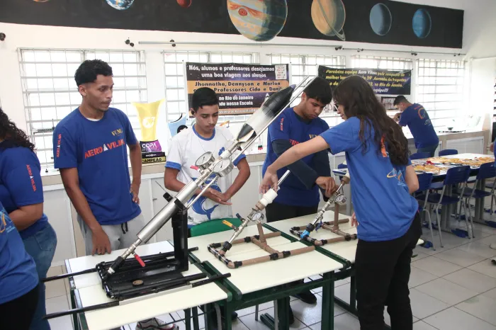 Cerca de 40 alunos participam atualmente do projeto ‘Aero Vilma’