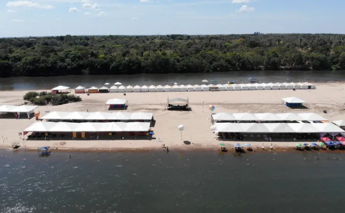 Com apoio do Governo do Tocantins, estrutura e segurança reforçada atraem público à Praia Rio do Sono, em Pedro Afonso