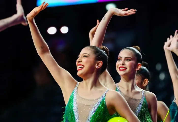Capixabas da ginástica rítmica garantem pódio por equipe em última competição antes da Olimpíada