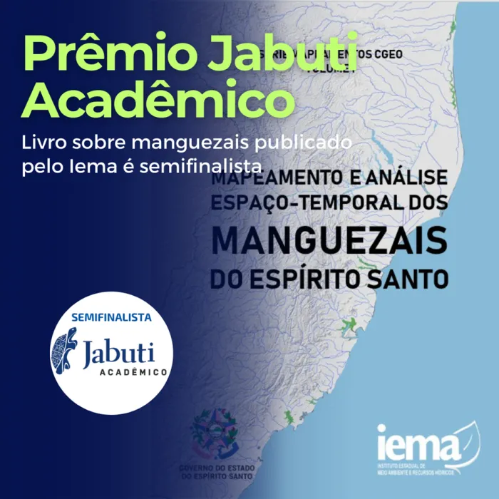 Livro sobre manguezais publicado pelo Iema é semifinalista do Prêmio Jabuti Acadêmico