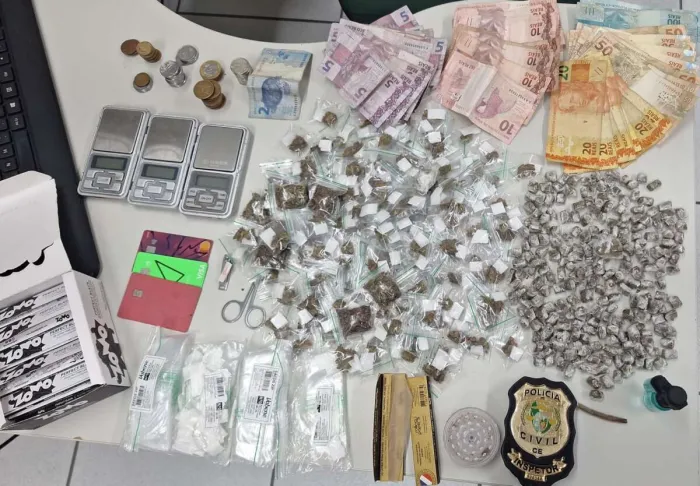 Dupla em posse de entorpecentes é presa em flagrante pela PCCE em Fortaleza