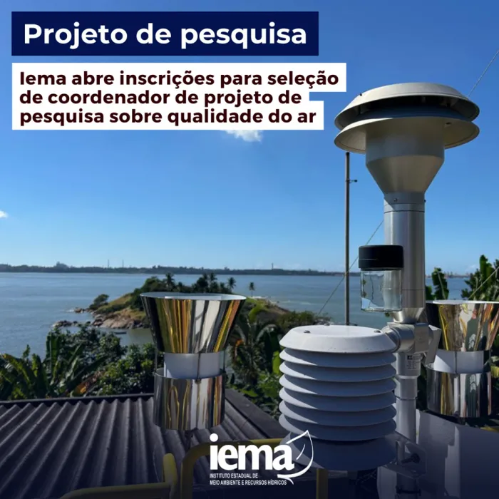 Iema abre inscrições para seleção de coordenador de projeto de pesquisa sobre qualidade do ar