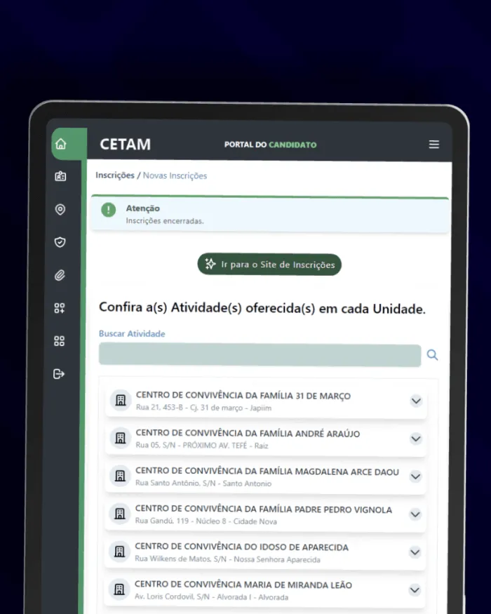 Cetam preenche mais de 6 mil vagas para cursos gratuitos presenciais em Manaus