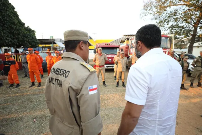 Em Humaitá, Wilson Lima vistoria local para a construção de novo posto do Corpo de Bombeiros