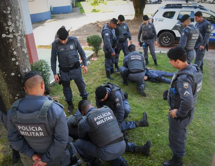 Policiais do 6º Batalhão recebem instrução de Atendimento Pré-Hospitalar Tático (APH)