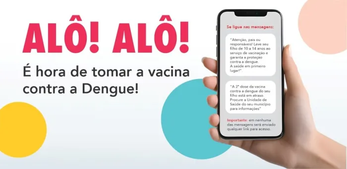 Sesa inicia envio de SMS para alertar pais e responsáveis sobre a vacina da dengue