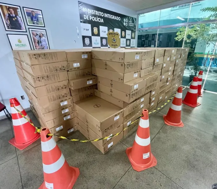 Operação Sabre: Polícia Civil apreende mais de duas toneladas de equipamentos eletrônicos avaliados em mais de R$ 2 milhões