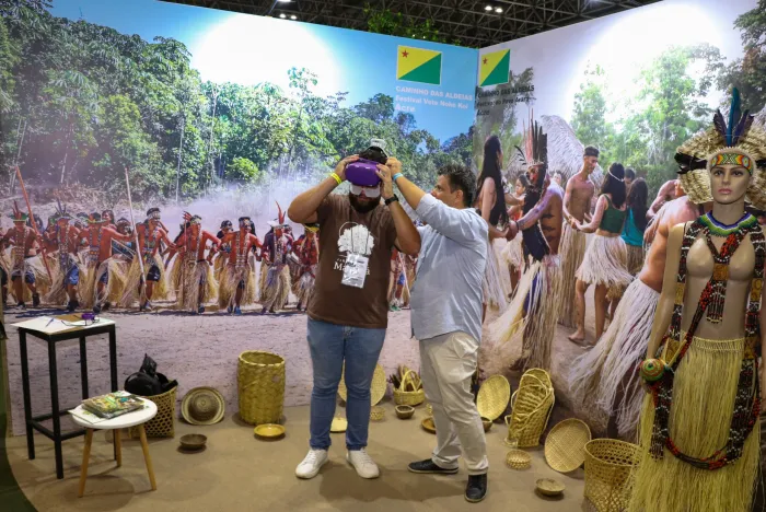 Acre apresenta atrativos e experiências turísticas do estado no Salão do Turismo, no Rio de Janeiro