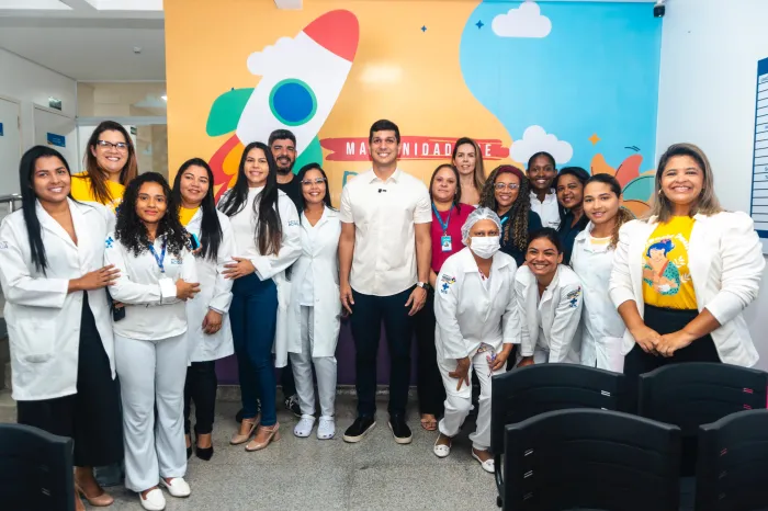 - Na ocasião, o secretário Tiago Fernandes acompanhou o atendimento na Maternidade de Paço do Lumiar (Foto: Israel Pontes)