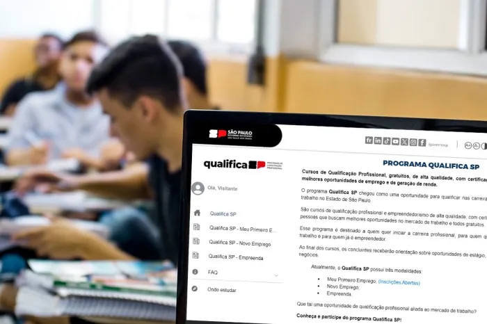Podem se cadastrar no curso de qualificação profissional do Qualifica SP – Novo Emprego os candidatos que tenham idade mínima de 16 anos e que sejam alfabetizados