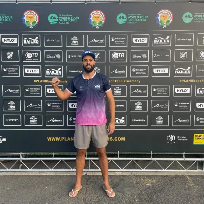 Capixaba participa de competição internacional de beach tennis na Alemanha